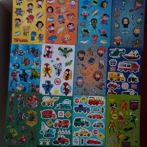 27 sheets of stickers. Kids Cartoon Over 400 stickers